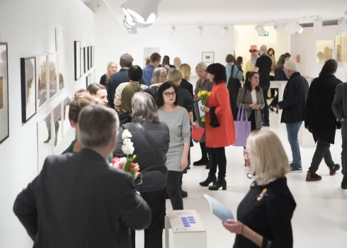 Latvijas Nacionālajā mākslas muzejā atklāta izstāde "Vaclavs Špakovskis. Rīgas piezīmju grāmatas" (foto: Juris Rozenbergs)