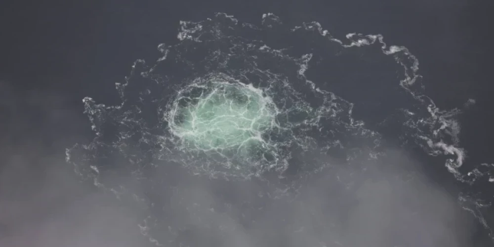 Взрывы произошли в международных водах Балтийского моря, недалеко от датского острова Борнхольм, в результате чего произошла большая утечка газа. (Фото: CHINE NOUVELLE/SIPA/SCANPIX)