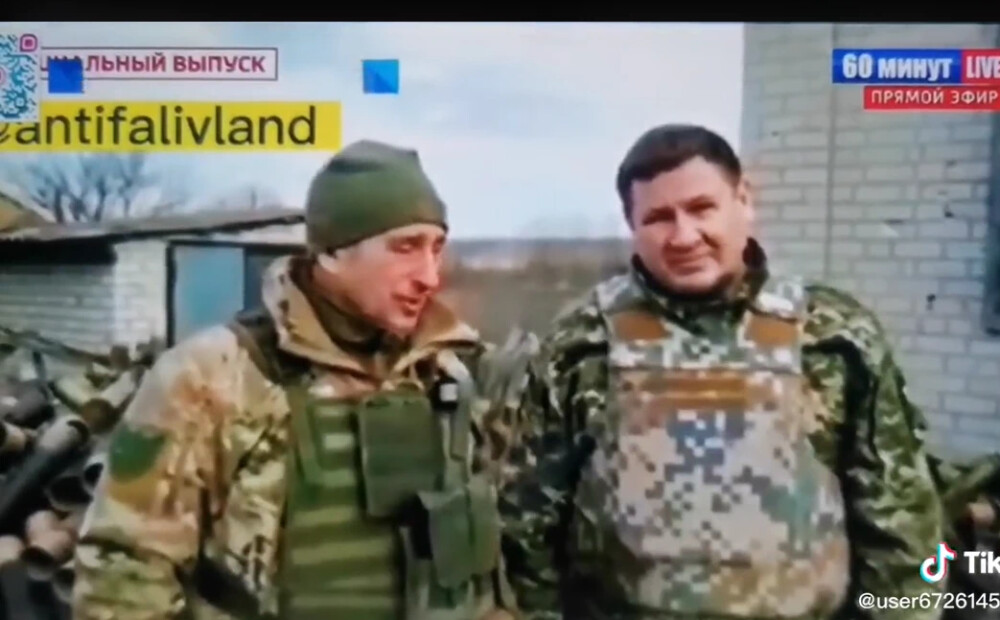 VIDEO: Krievijas TV atrāda Helmani ar ložmetēju un sauc viņu par “krievu šāvēju”