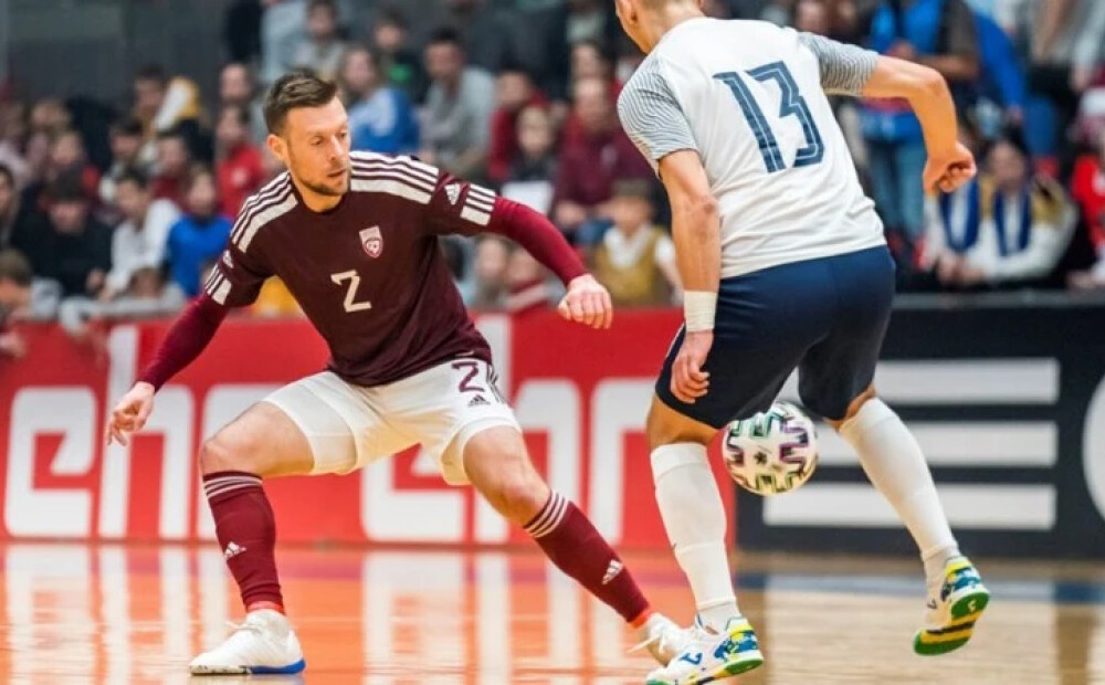 Latvijas telpu futbola izlase Jelgavā piekāpjas Slovākijai un neiekļūst kvalifikācijas nākamajā kārtā