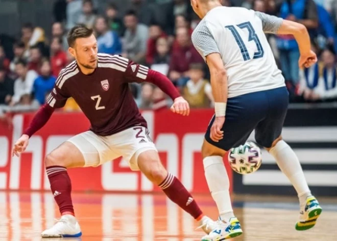 Latvijas telpu futbola izlase Jelgavā piekāpjas Slovākijai un neiekļūst kvalifikācijas nākamajā kārtā