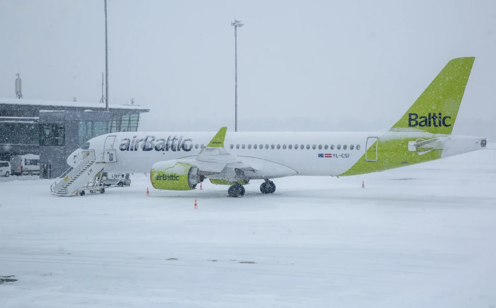 An accident occurred with an “airBaltic” plane at the “Riga” airport