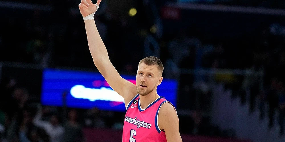 Kristaps Porziņģis aizvadījis savu līdz šim rezultatīvāko NBA spēli.