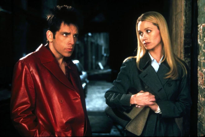 Bens Stillers un Kristīne Teilore filmā “Zoolander” (2001).