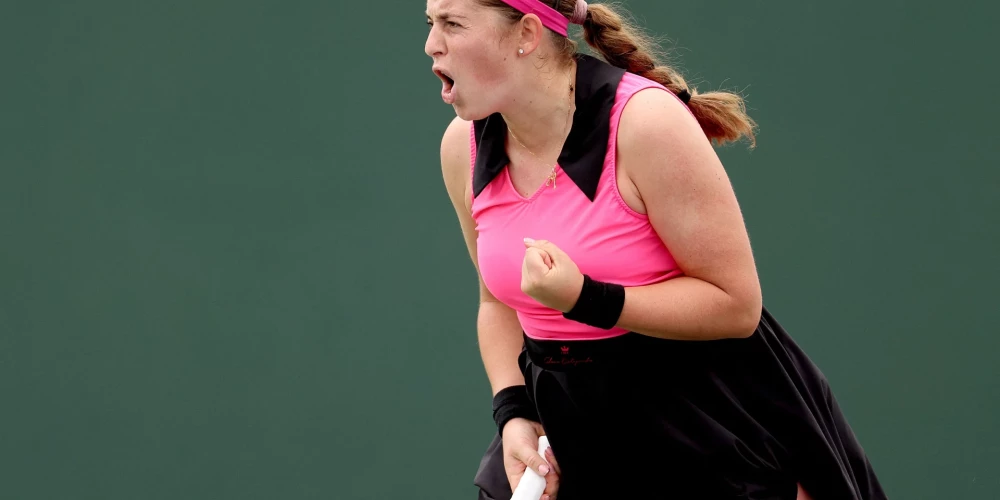Latvijas tenisiste Aļona Ostapenko. 