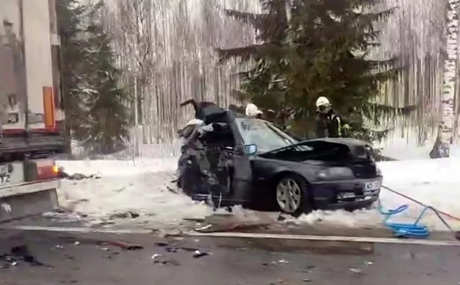 В аварии погибли два человека. (Фото: скриншот видео)