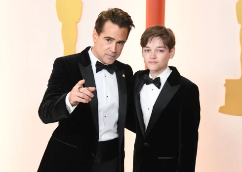 Колин Фаррелл не получил "Оскар", зато показал 13-летнего сына