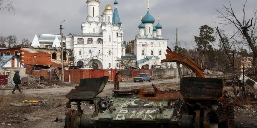 Уничтоженная российская бронетехника в Украине. (Фото: AFP/Scanpix)
