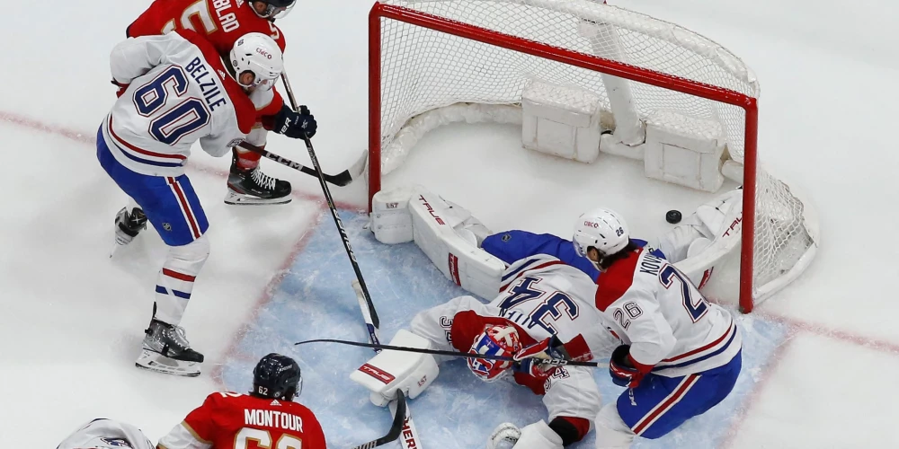 Kad vārtsargi un aizsardzība guļ — "Panthers" 14 vārtu spēlē pieveic "Canadiens"