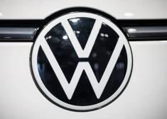 14 March 2023, Berlin: The VW logo on an I.D. Buzz is seen ahead of Volkswagen AG's annual press conference, where the automaker's full 2022 financials will be presented. Photo: Michael Kappeler/dpa