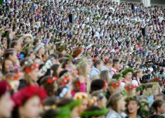 XI Latvijas skolu jaunatnes dziesmu un deju svētku noslēguma koncerts "Manā dziesmā tu..." Mežaparka Lielajā estrādē.