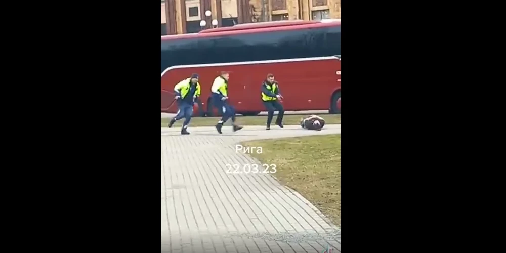 Jauns.lv vērsās VP ar lūgumu informēt par šo notikumu. VP skaidroja, ka todien neitralizēts vīrietis, kurš pa ielu staigājis ar nazi rokā.