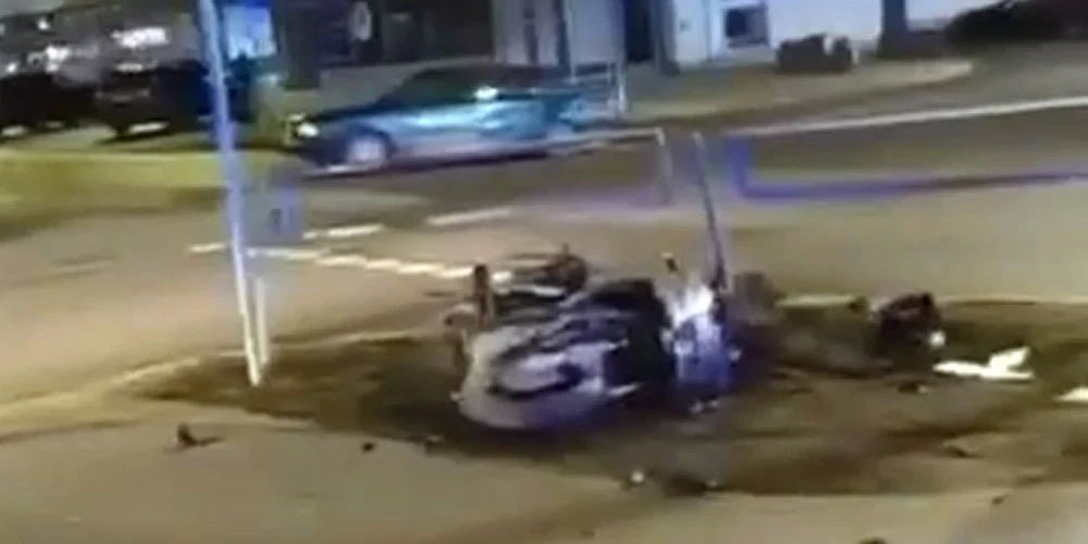Место ДТП в Огре