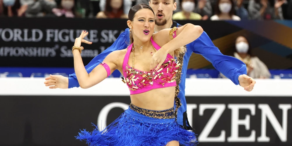 Latvijas pāris Ipolito/Rasels dejās uz ledus pasaules čempionātā izcīna 27. vietu