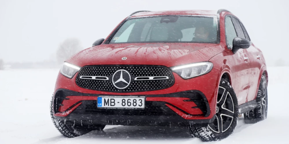 Odziņa sniegā: "Deviņvīri" testē "Mercedes-Benz GLC"