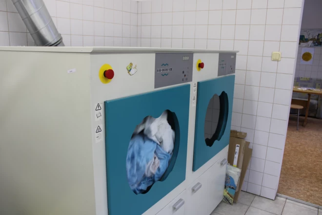 Veļas žāvētājā frotē dvieļi kļūst īpaši mīksti.