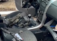 VIDEO: Mariupolē uzspridzināta kolaboracionista automašīna