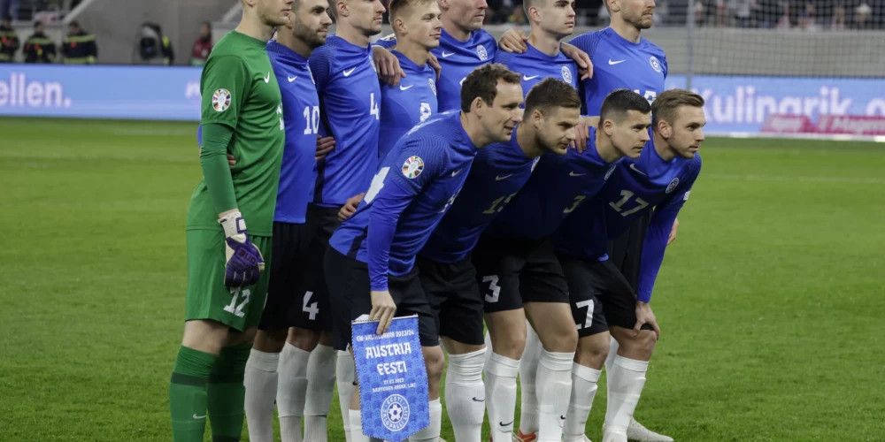 Igaunijas futbolisti nenosargā pārsvaru pret spēcīgo Austriju; Čehijai neizdodas pieveikt Moldovu