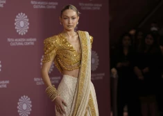 Джиджи Хадид на открытии выставка "India in fashion"