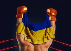 В Каунасе на турнире румынский делегат стянул украинский флаг с плеч победителя-боксера