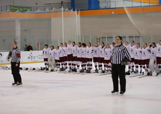 Latvijas hokejistes pasaules čempionātu sāk ar smagu uzvaru pret Taivānu