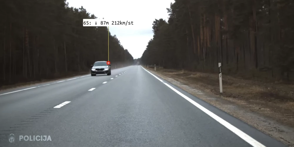 Policija aptur BMW vadītāju, kurš pa Tallinas šoseju traucās ar 212 km/h