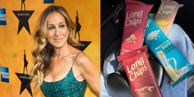 Latvijā ražotos “Long Chips” jeb garās kartupeļu plāksnītes iecienījusi seriāla “Sekss un lielpilsēta” zvaigzne Sāra Džesika Pārkere.