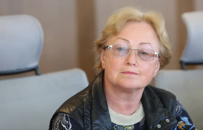 Latvijas pārtikas uzņēmumu federācijas padomes priekšsēdētāja Ināra Šure piedalās preses konferencē saistībā ar izsludināto ārkārtējo situāciju par koronavīrusa COVID-19 izplatīšanos.