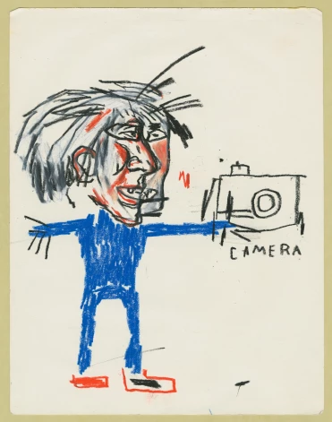 Жан-Мишель Баския. Уорхол с камерой, 1984
