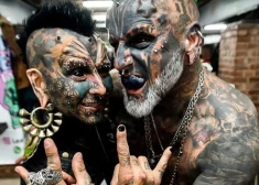 FOTO: tetovētāko pāri pasaulē neviens nespēj pārspēt jau desmit gadus