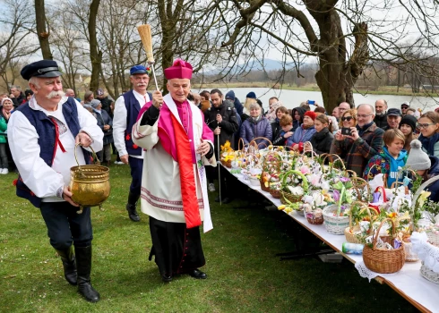 Lieldienu pasākums Polijas dienvidos. 2023. gada 8. aprīlis.