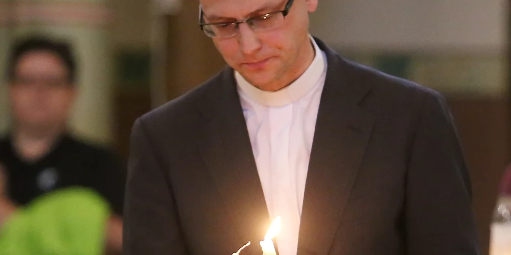 Rīgas arhidiecēzes bīskaps Rinalds Grants.