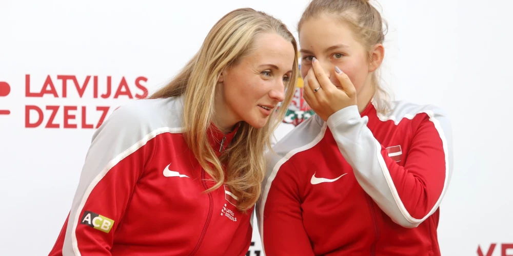 Latvijas sieviešu tenisa izlasei zaudējums pret Nīderlandi