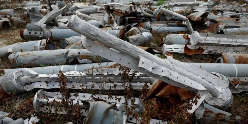 Использованные боеприпасы российской армии под Харьковом. (Фото: REUTERS/SCANPIX)