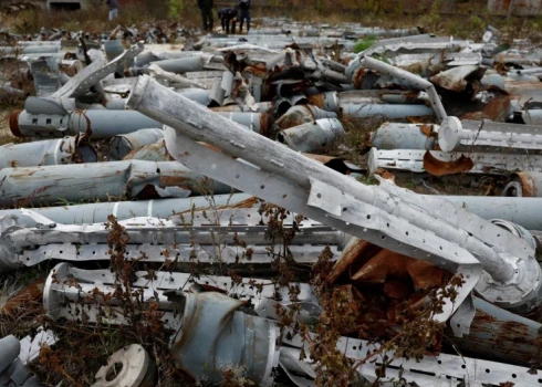 Использованные боеприпасы российской армии под Харьковом. (Фото: REUTERS/SCANPIX)