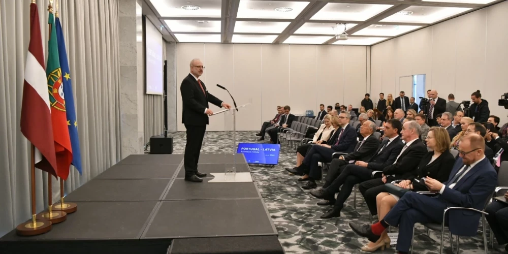   Левитс выступил на бизнес-форуме в Лиссабоне: Латвия и Португалия имеют общие цели экономической политики