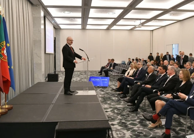 Левитс выступил на бизнес-форуме в Лиссабоне: Латвия и Португалия имеют общие цели экономической политики