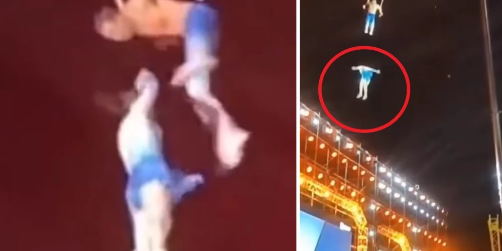 ВИДЕО: акробатка разбилась во время выполнения трюка без страховки