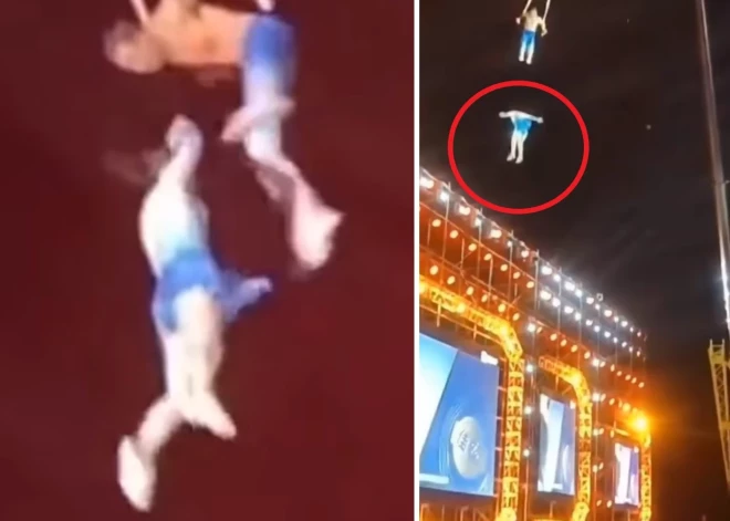 ВИДЕО: акробатка разбилась во время выполнения трюка без страховки