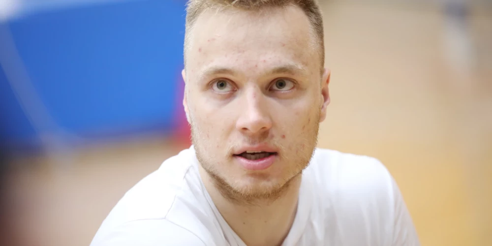 Basketbolists Artūrs Strautiņš. 