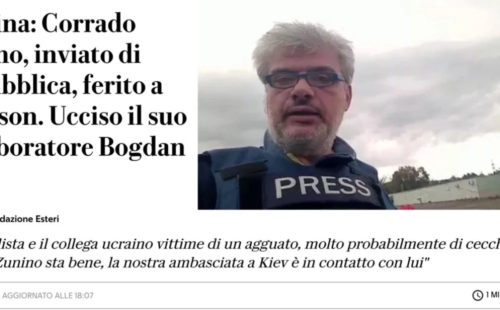 Italian Journalist Killed and Another Injured in Russian Sniper Attack in Ukraine: Latest News and Updates