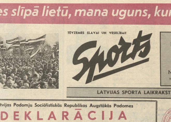 1990. gada 8. maija laikraksts “Sports” bija viens no retajiem, kurš Neatkarības deklarāciju atzīmēja ar neredzētu “izšķērdību” – avīzi drukādams krāsās.