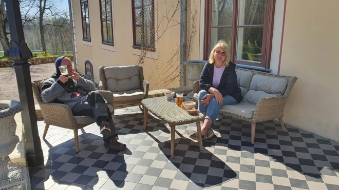 Ivars un Liepupes muižas īpašniece Egita Lauska.