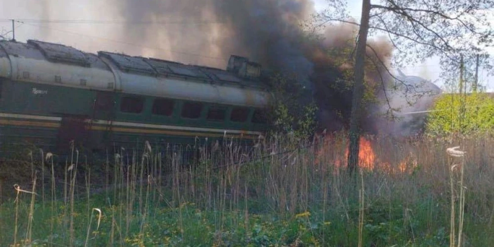Krievijā sprādziena rezultātā no sliedēm noskrējis kravas vilciens
