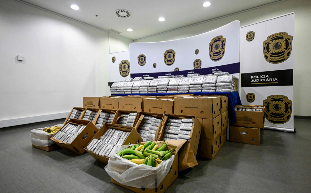 Portugālē banānu kravā atrod 4,2 tonnas kokaīna