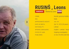Rusiņu iekļauj Eiropas meklētāko noziedznieku sarakstā  