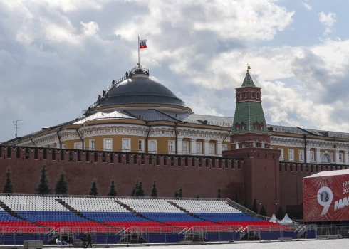 Vladimira Putina rezidence Kremlī, Maskavā, Krievijā, 2023. gada 3. maijā. 