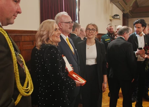 Latvijas valsts augstāko apbalvojumu pasniegšanas ceremonija (foto: Juris Rozenbergs)