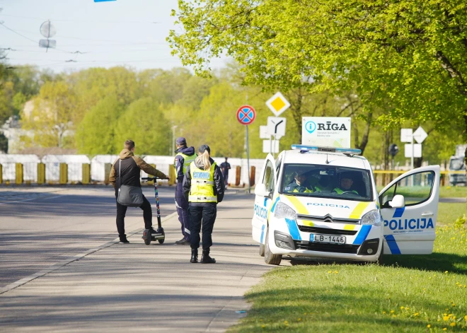 Policija 9. maijā aizturējusi jau sešas personas; sākti deviņi administratīvā pārkāpuma procesi