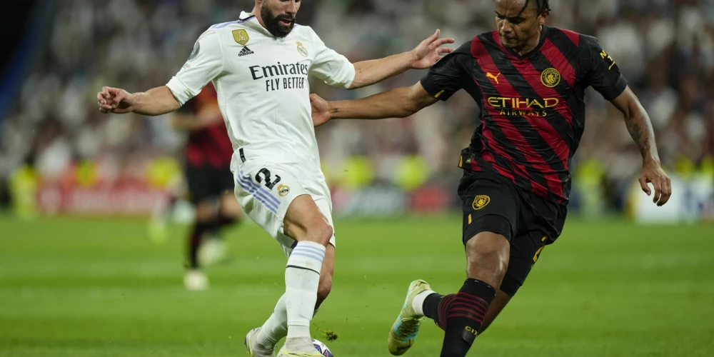 Madrides "Real" un Mančestras "City" cīnās neizšķirti UEFA Čempionu līgas pusfināla pirmajā mačā